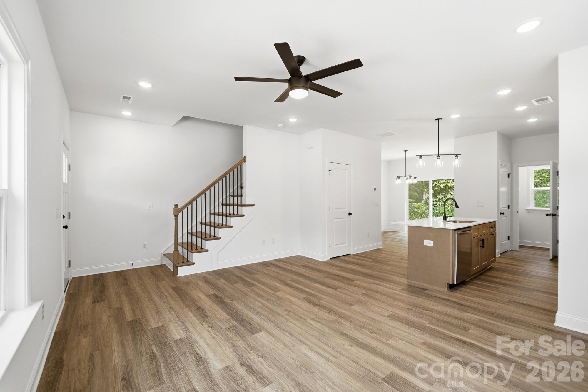 View of Stairs to the Upper Level - 116 7th Avenue SE, Hickory