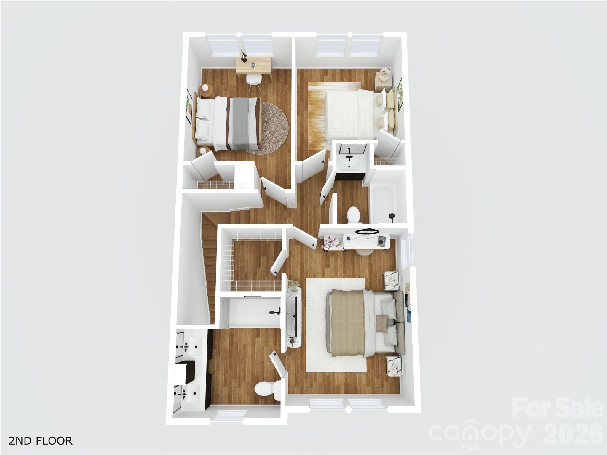 Upper Level Floor Plan - 116 7th Avenue SE, Hickory