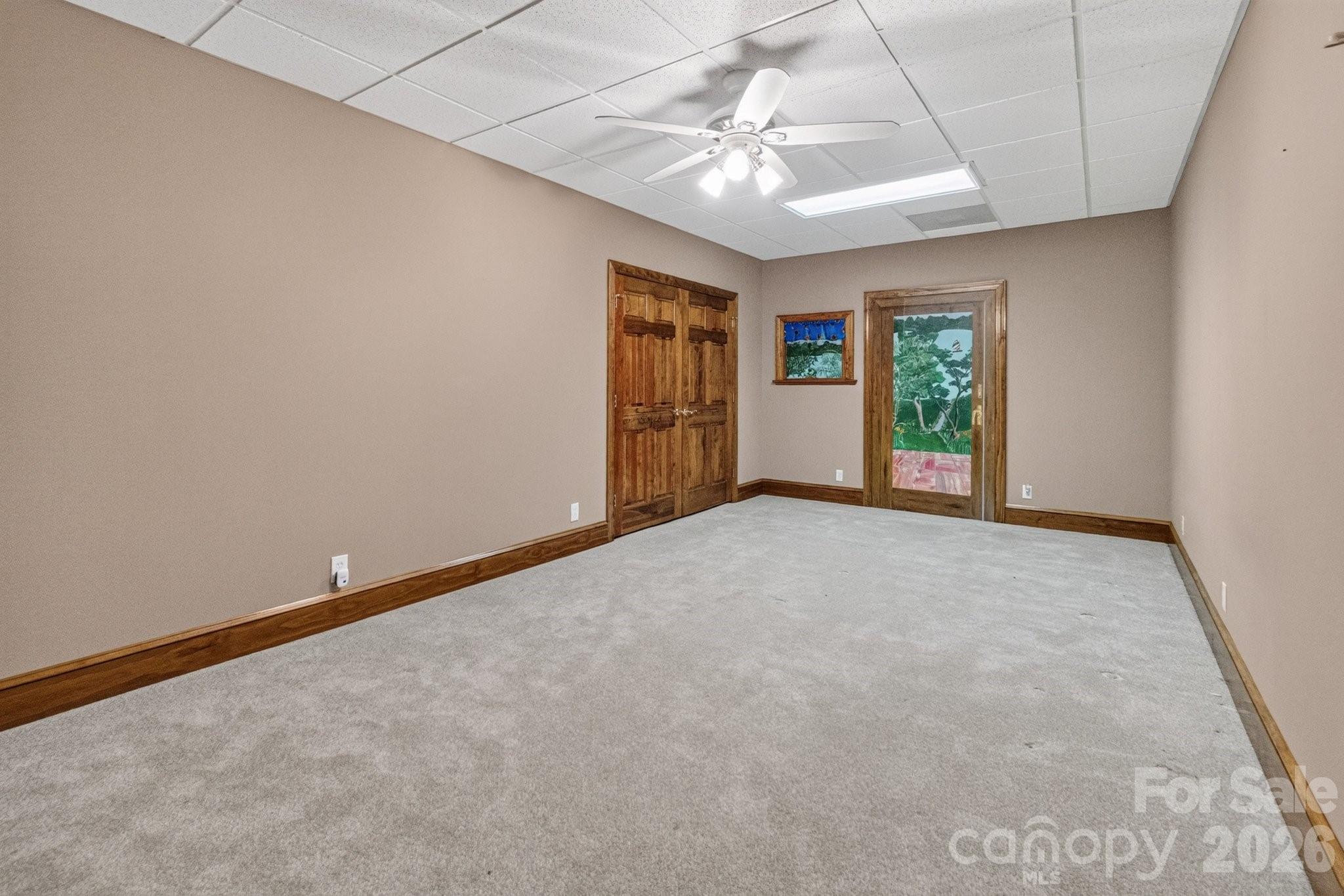 Primary bedroom in basement - 105 Quail Lane, Mooresville