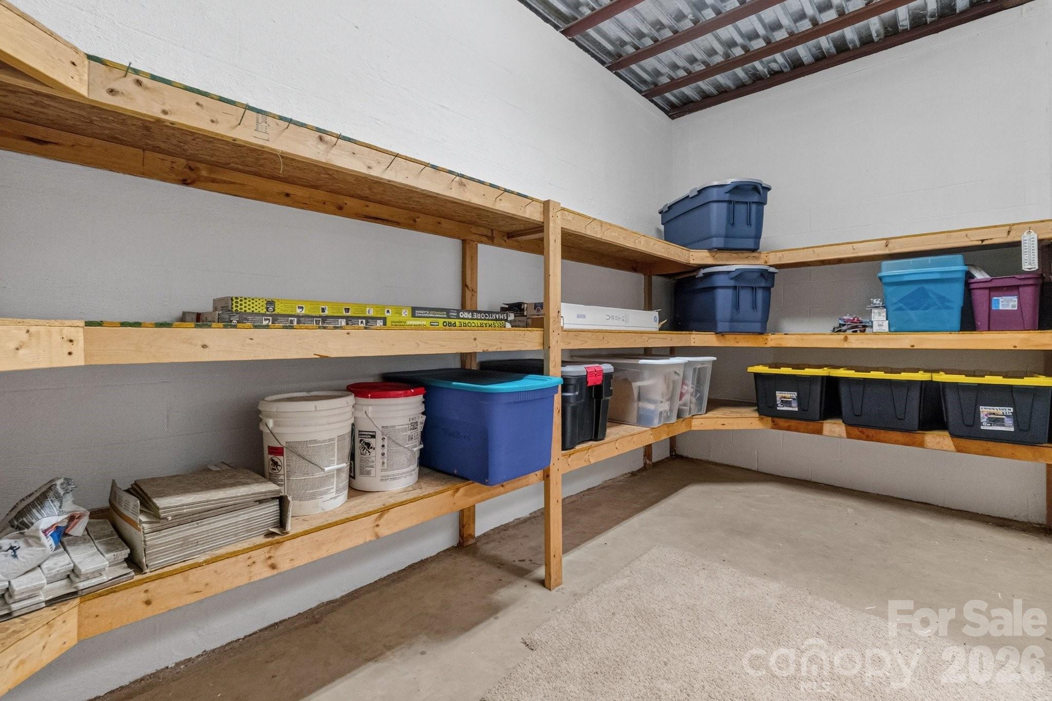 Basement storage - 105 Quail Lane, Mooresville