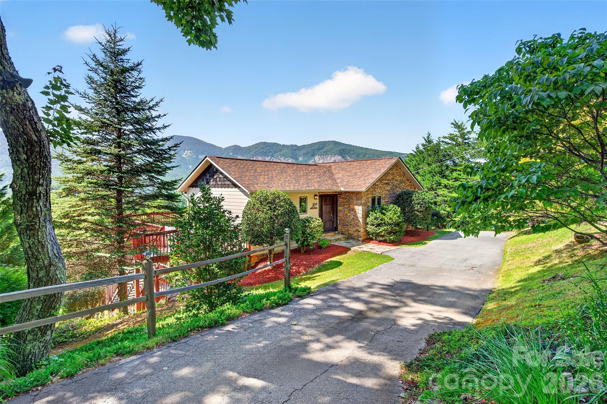 Top of drive - 227 Sidney Lanier Drive, Lake Lure