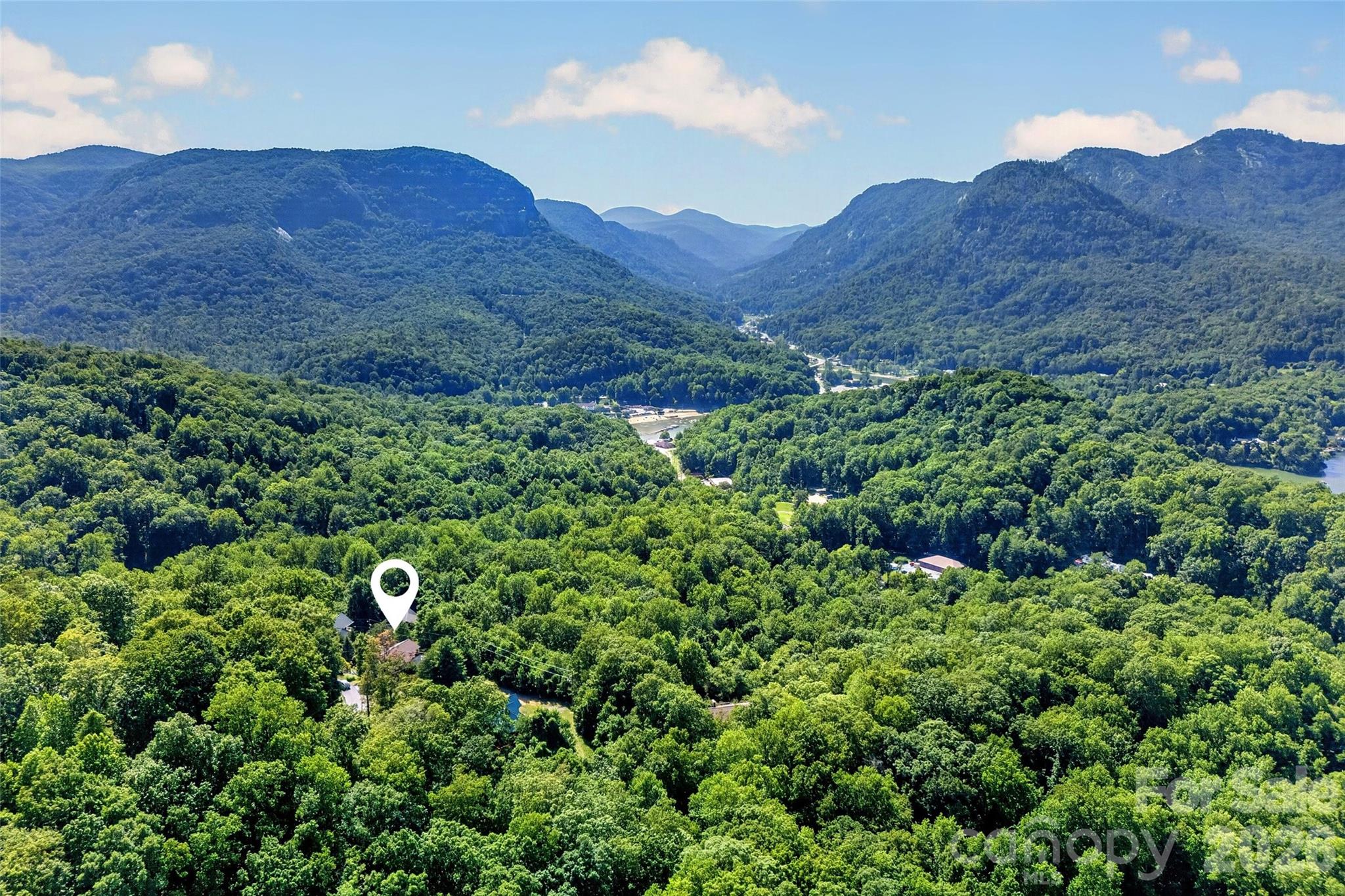 Looking towards Lake Lure Beach, Chimney Rock, Hickory Nut Gorge - 227 Sidney Lanier Drive, Lake Lure