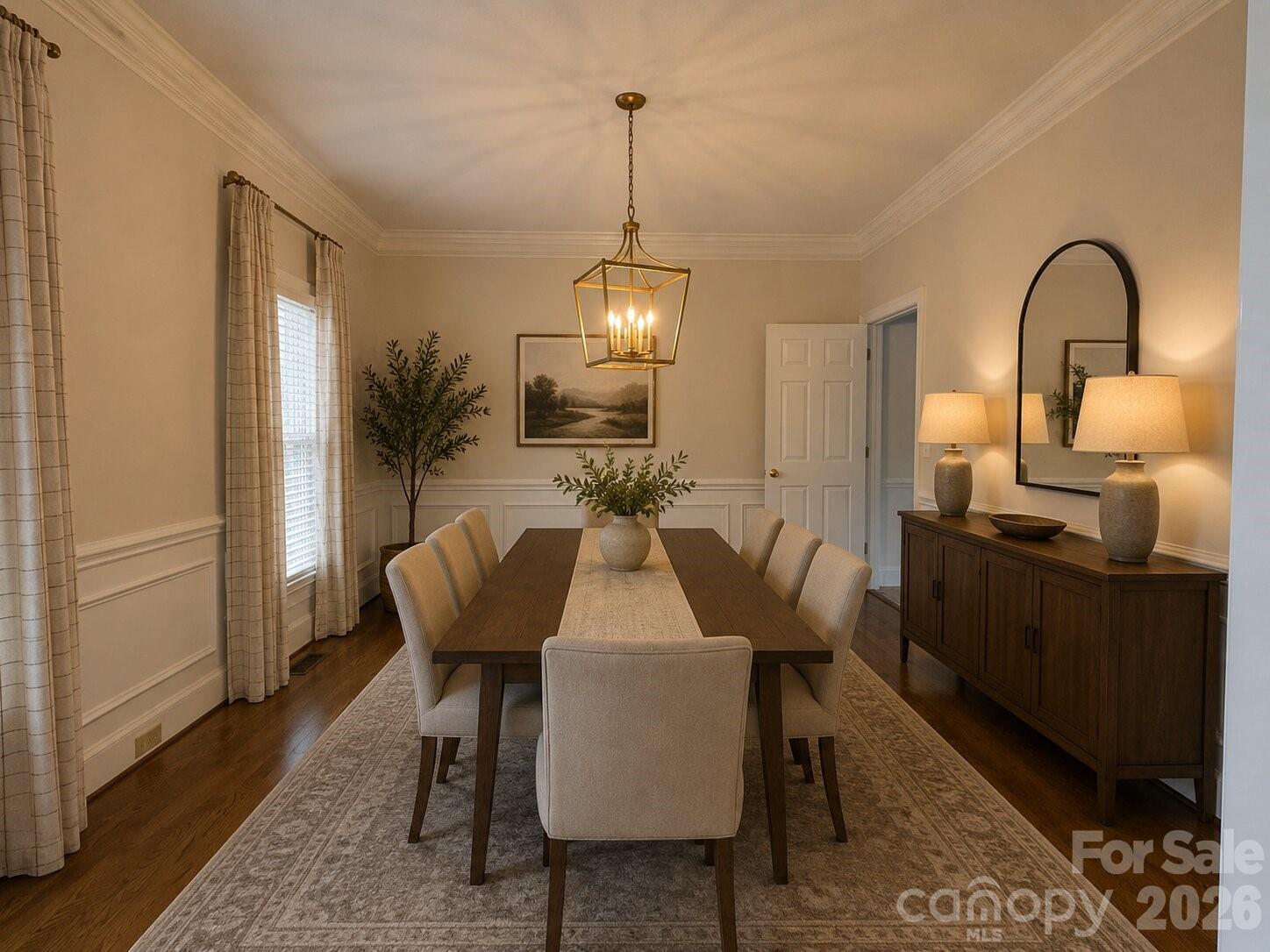 Spacious Dining Rm with Hardwood Floors - 8219 Deer Drive, Harrisburg