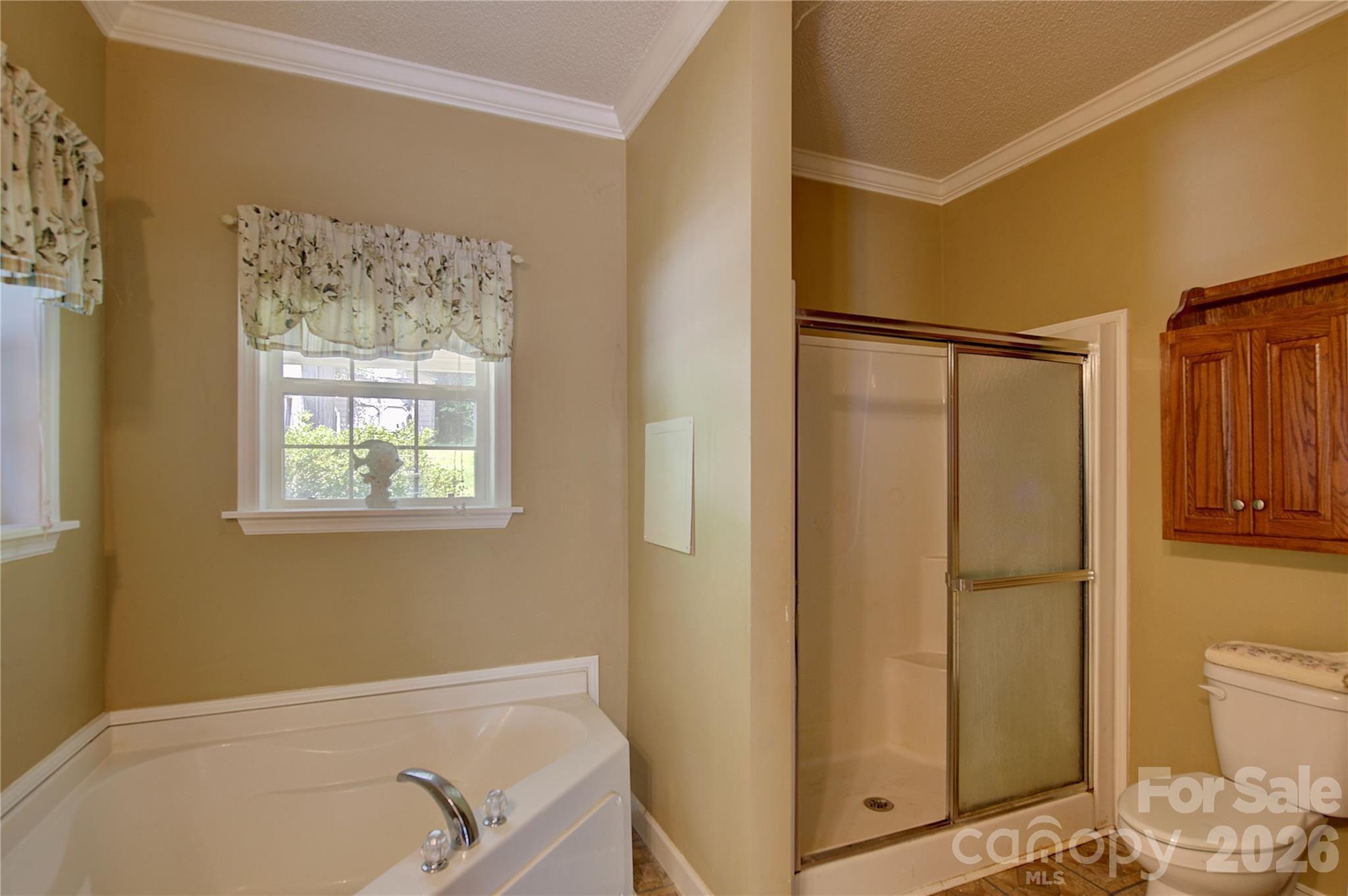Master bath with tub and walk in shower - 498 Broad Branch Road, Bakersville