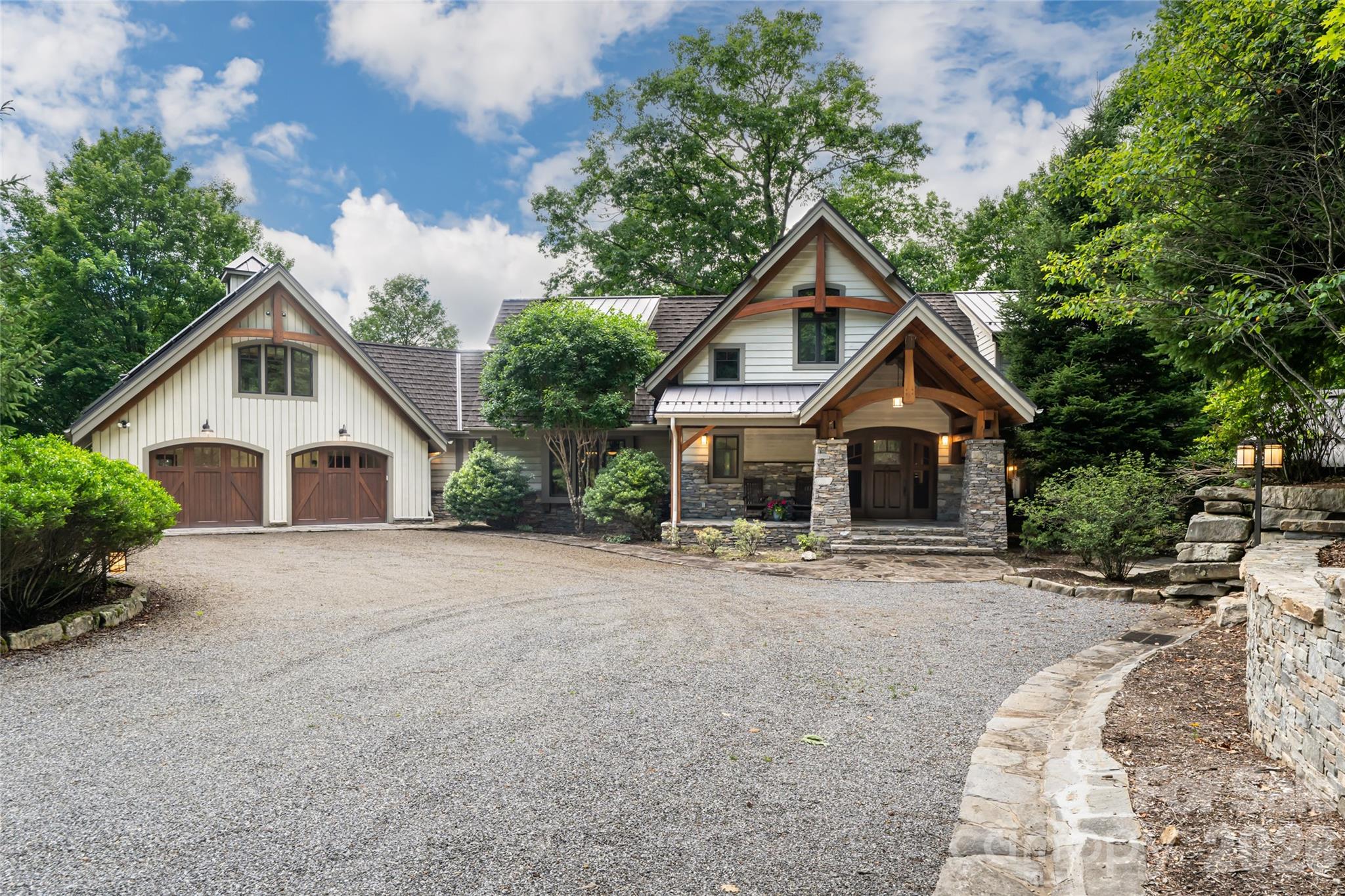 follow a private drive to a 2+/- acre oasis in the heart of the areas premier development - 4900 Preserve Road, Sylva