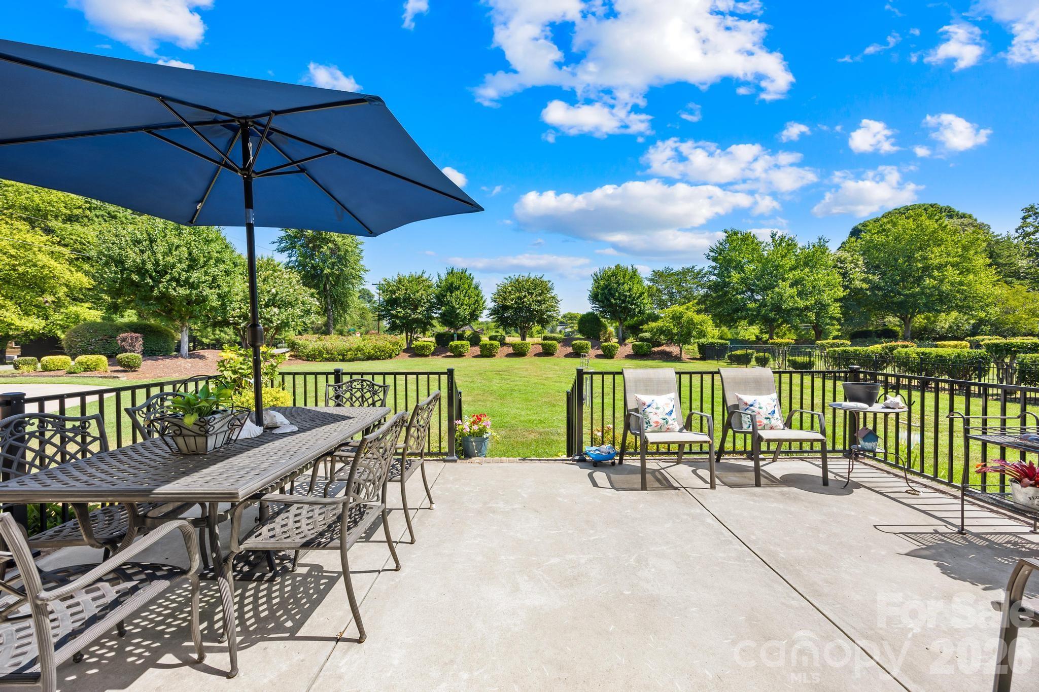 Back Patio-space for table,chairs, and grill - 105 Mandarin Drive, Mooresville