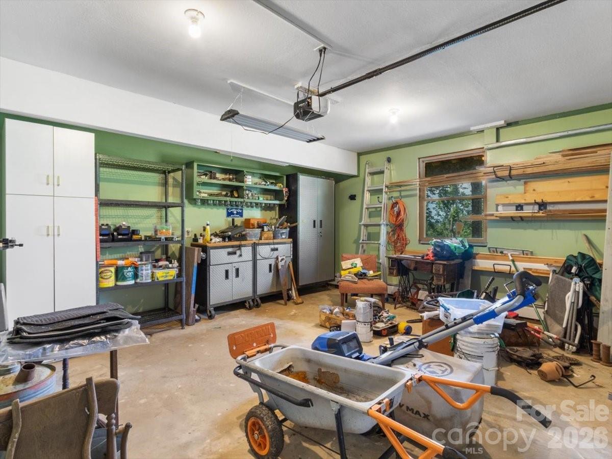 Heated garage workspace - 1355 Moonshine Mountain Road, Burnsville
