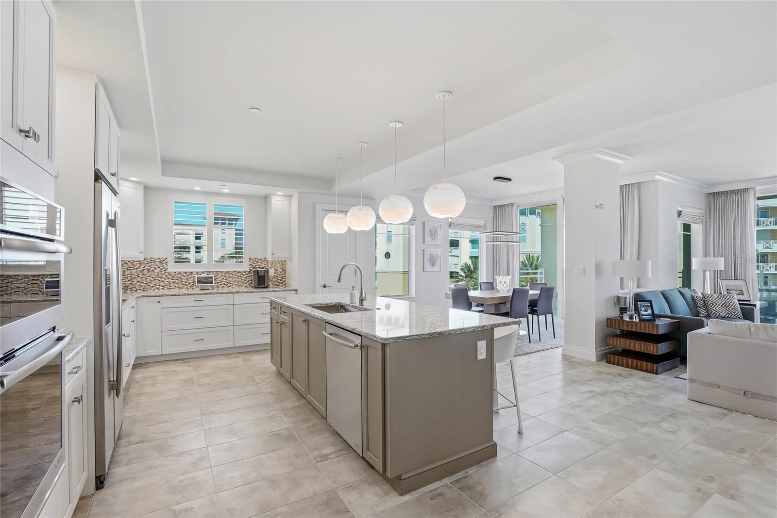 Spacious kitchen connected seamlessly to the main living areas. - 650 COLLANY RD #401, TIERRA VERDE