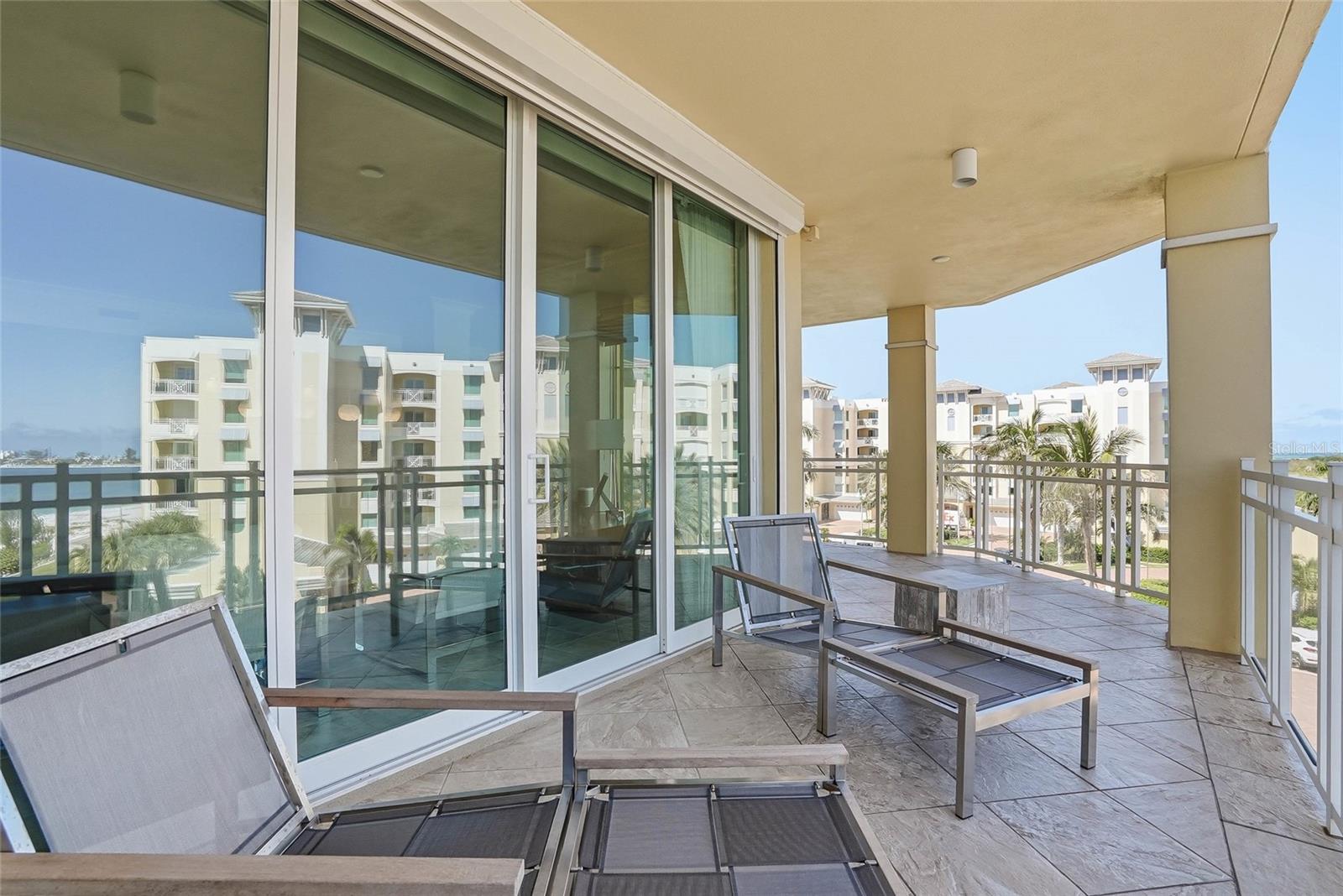 Expansive private balcony with water and community, resort-like views! - 650 COLLANY RD #401, TIERRA VERDE