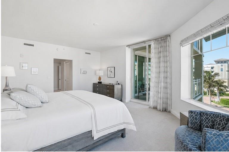 The Primary Suite also has Balcony Access - 650 COLLANY RD #401, TIERRA VERDE