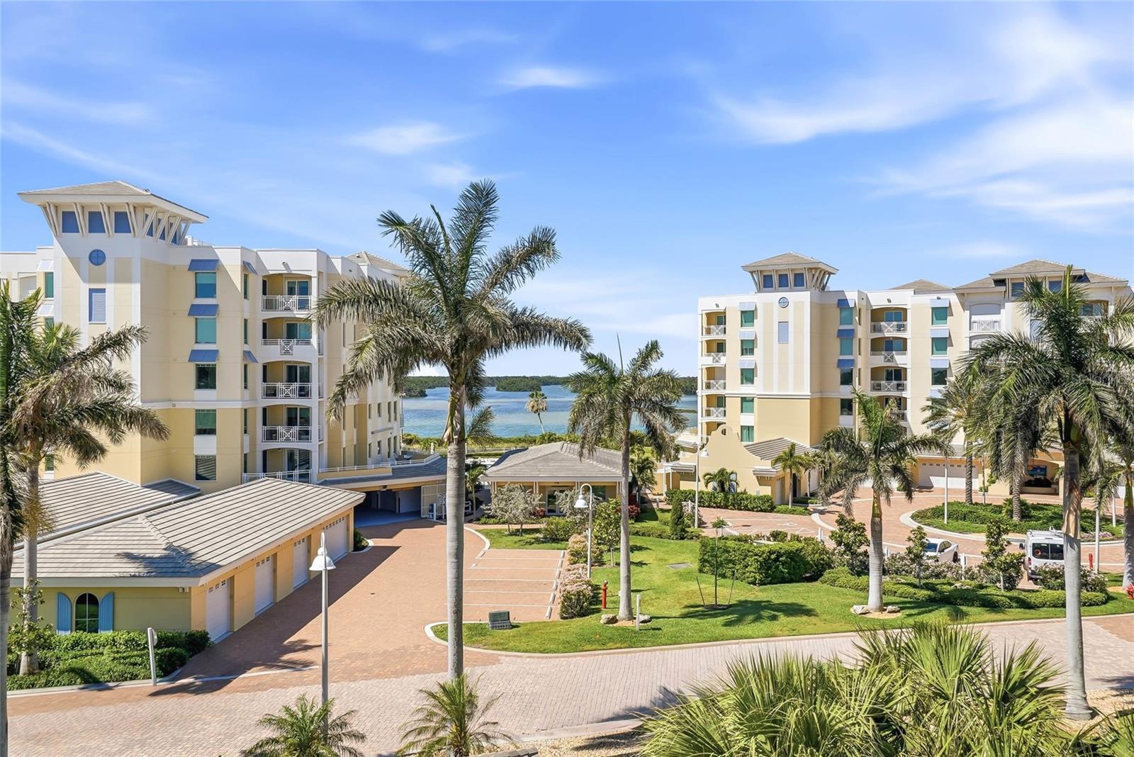 If you are standing on your back balcony, you have a view of the beautiful resort-like community where you live! - 650 COLLANY RD #401, TIERRA VERDE