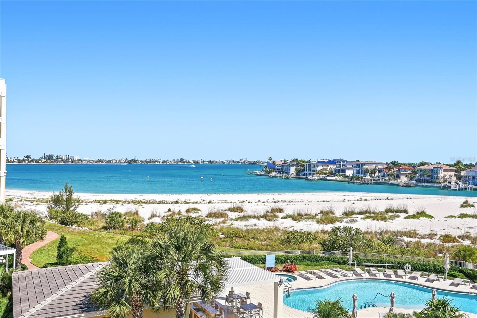 This is called the "BEACH POOL"! Great for lazy weekend afternoons and margaritas! - 650 COLLANY RD #401, TIERRA VERDE