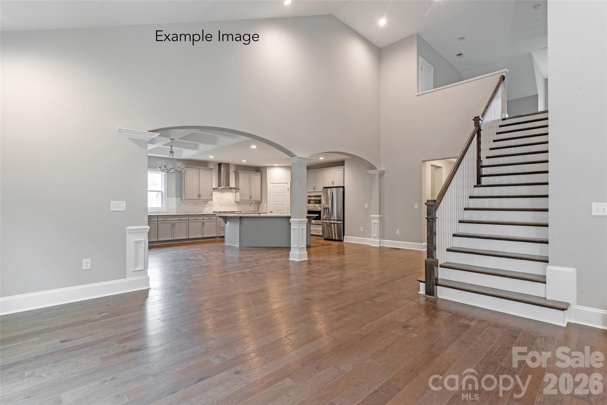 Example Photo - Family Room/Kitchen - 11012 Tyler Brook Lane, Mint Hill