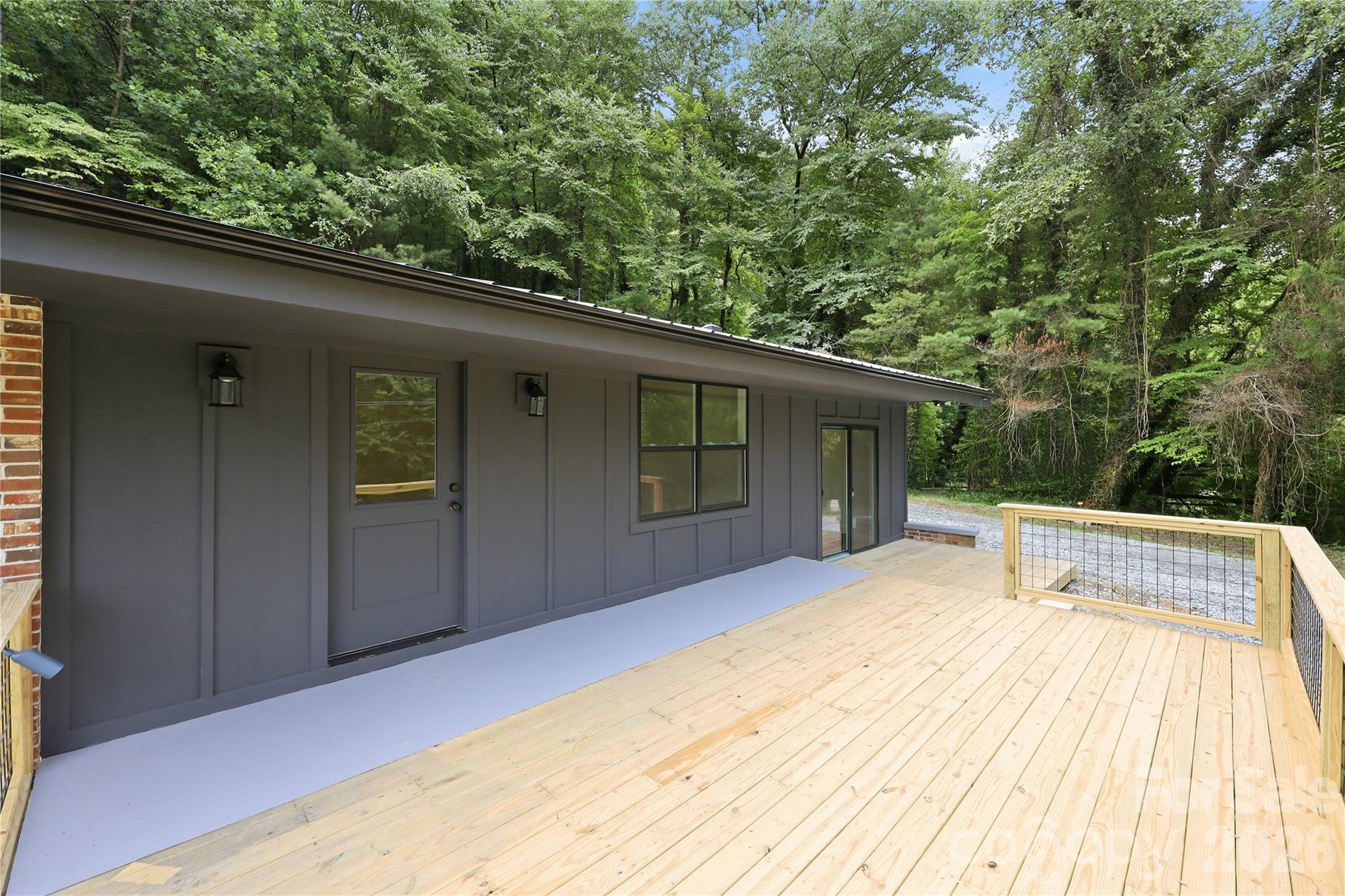 Front Entrance and Expansive Front Deck - 30 Top Of The Mountain Road, Hendersonville