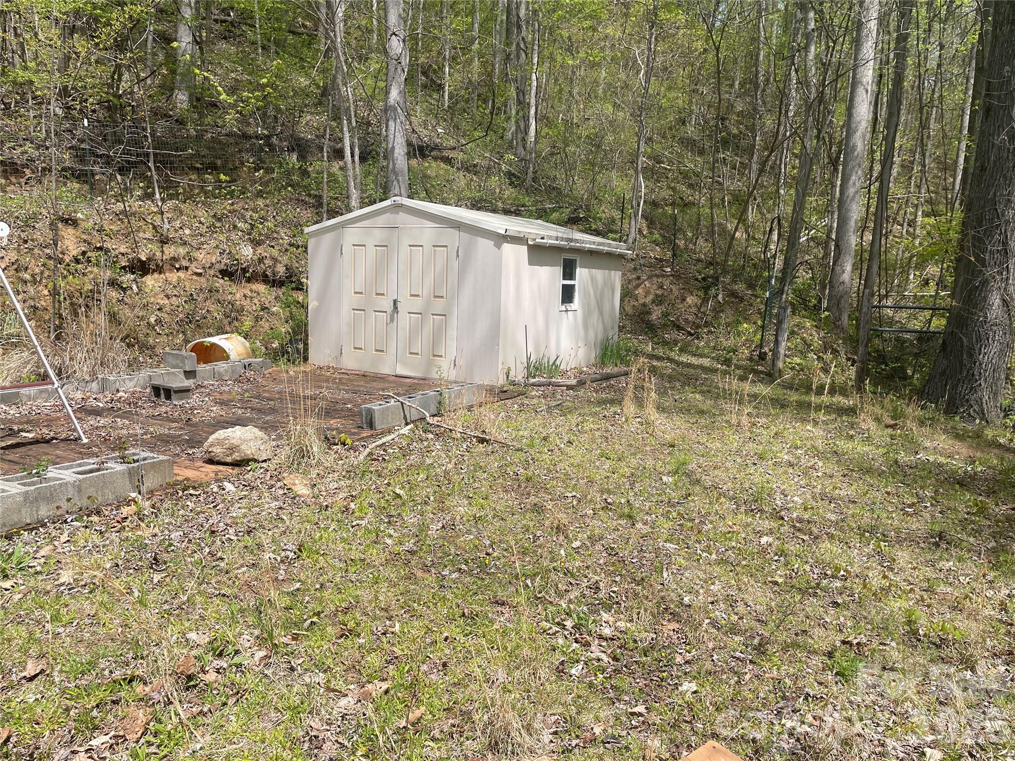 A camping shed is on the property - 99999 Martins Creek Road, Barnardsville