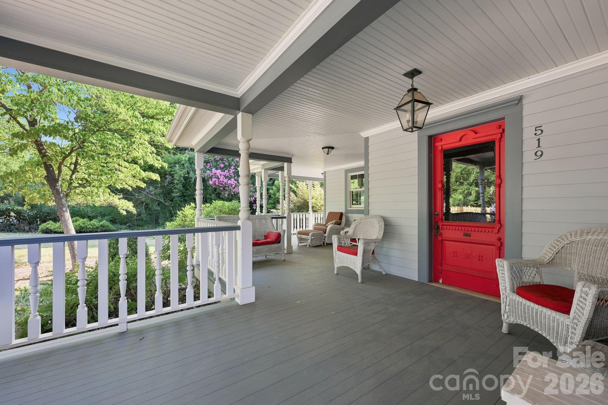 Front Door / Porch - 519 South Street, Davidson