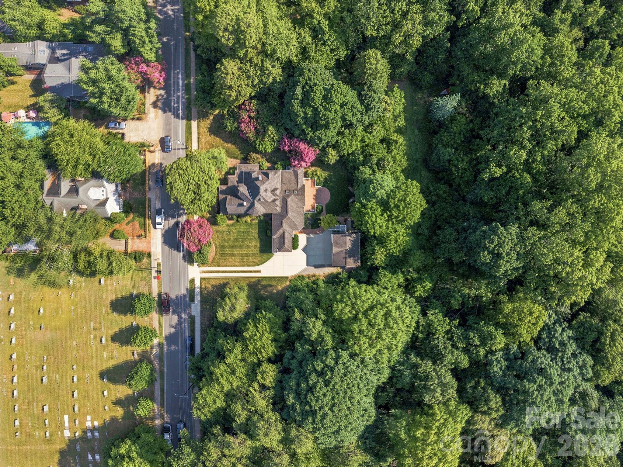 Aerial of the Property - 519 South Street, Davidson