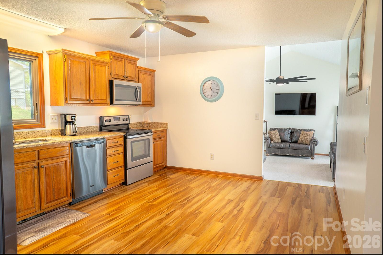 Kitchen looking into Family Room - 100 Forest Park Drive, Hendersonville
