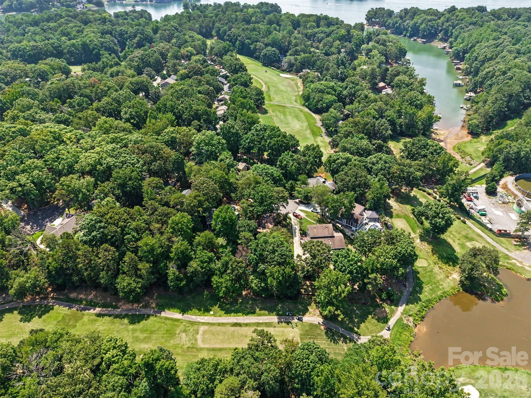 Overhead of property location on golfcourse. - 16033 Samoa Court, Fort Mill