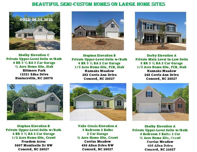 "Move-In Ready" Homes now available - 274 Corrie Ann Drive, Concord