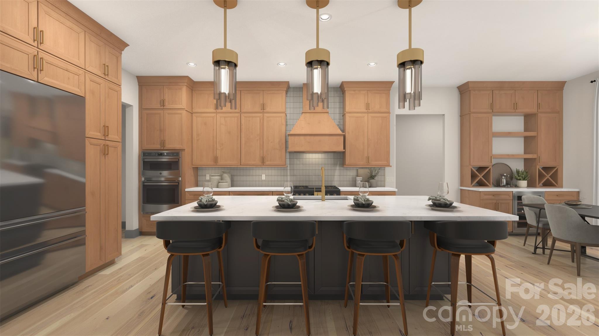 Kitchen - Virtually Staged - 752 Lynderhill Lane, Matthews