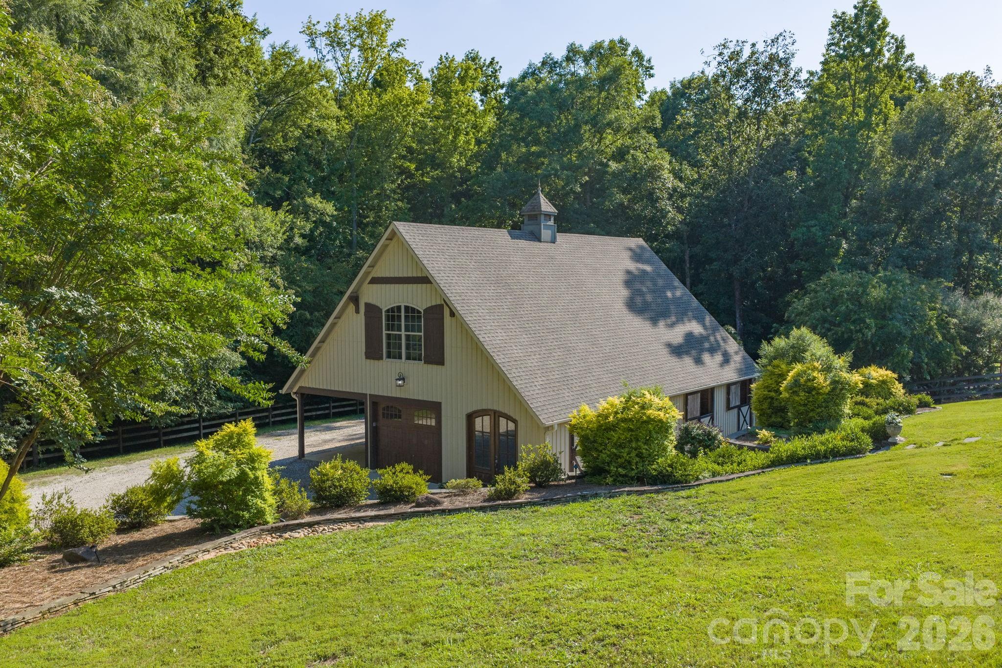 Custom built 3 stall barn - 8528 Waxhaw Creek Road, Waxhaw