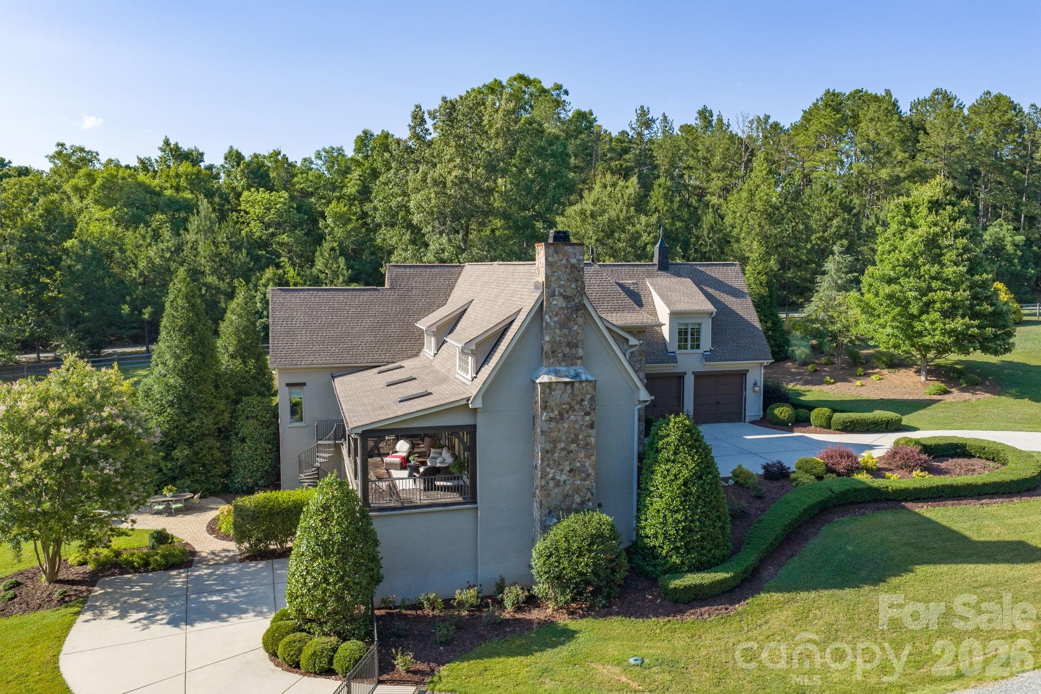 2 car upper garage and oversized lower garage, accommodates a truck - 8528 Waxhaw Creek Road, Waxhaw