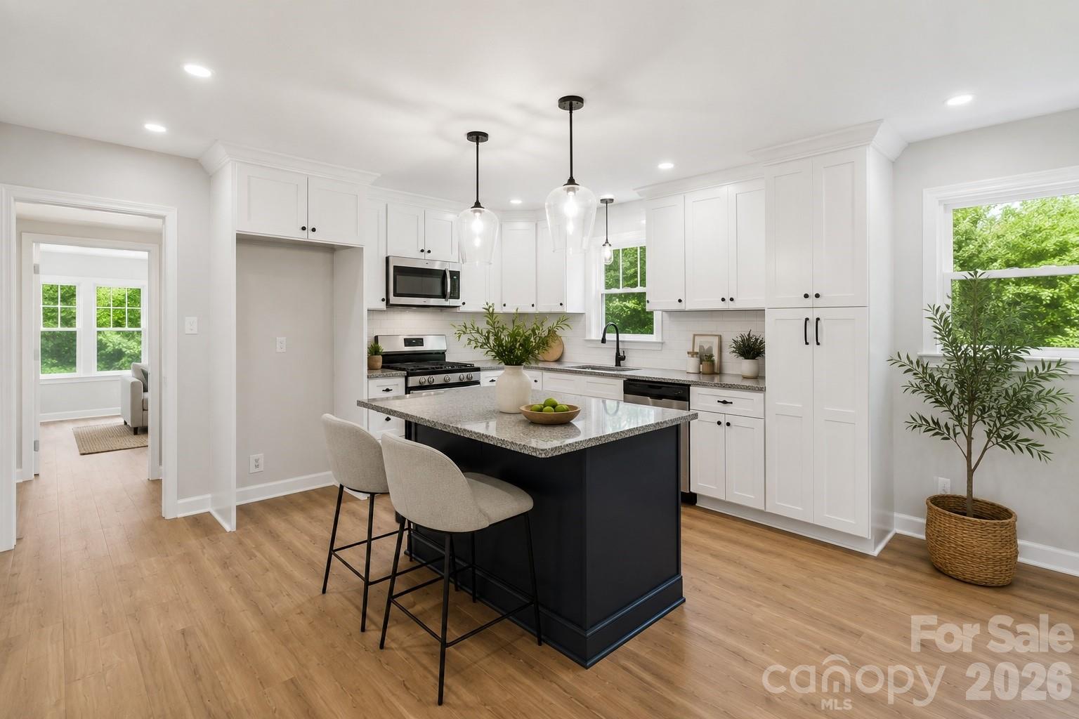 AI virtual staging has been applied. Actual room is unfurnished. - 1524 Williams Road, Lewisville