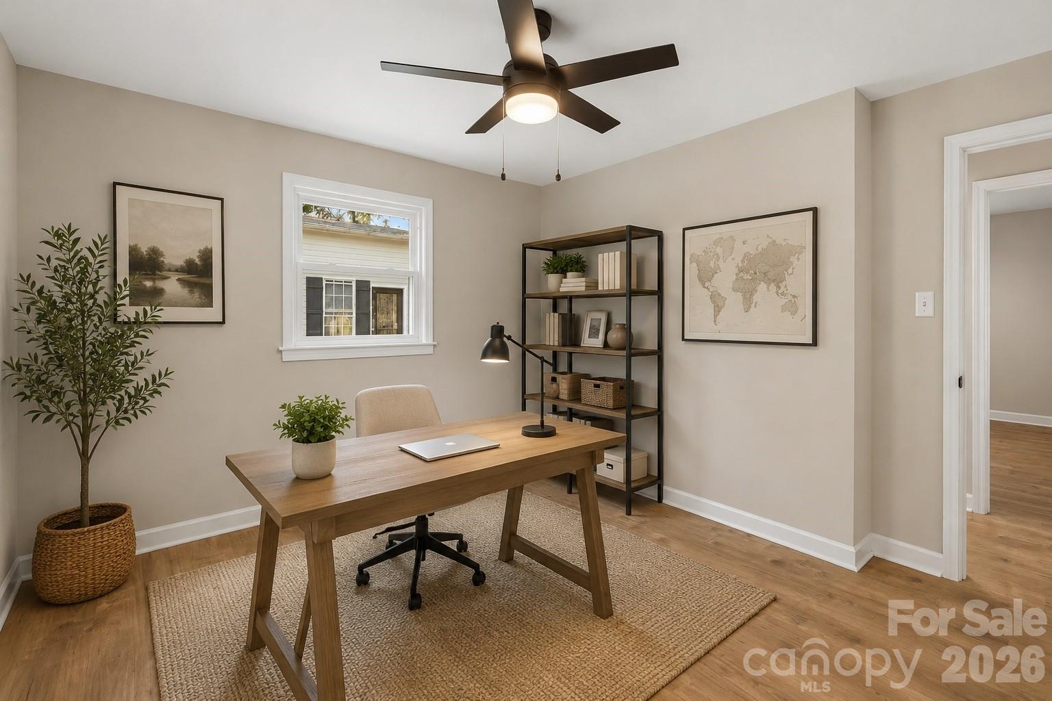 AI virtual staging has been applied. Actual room is unfurnished. - 1524 Williams Road, Lewisville