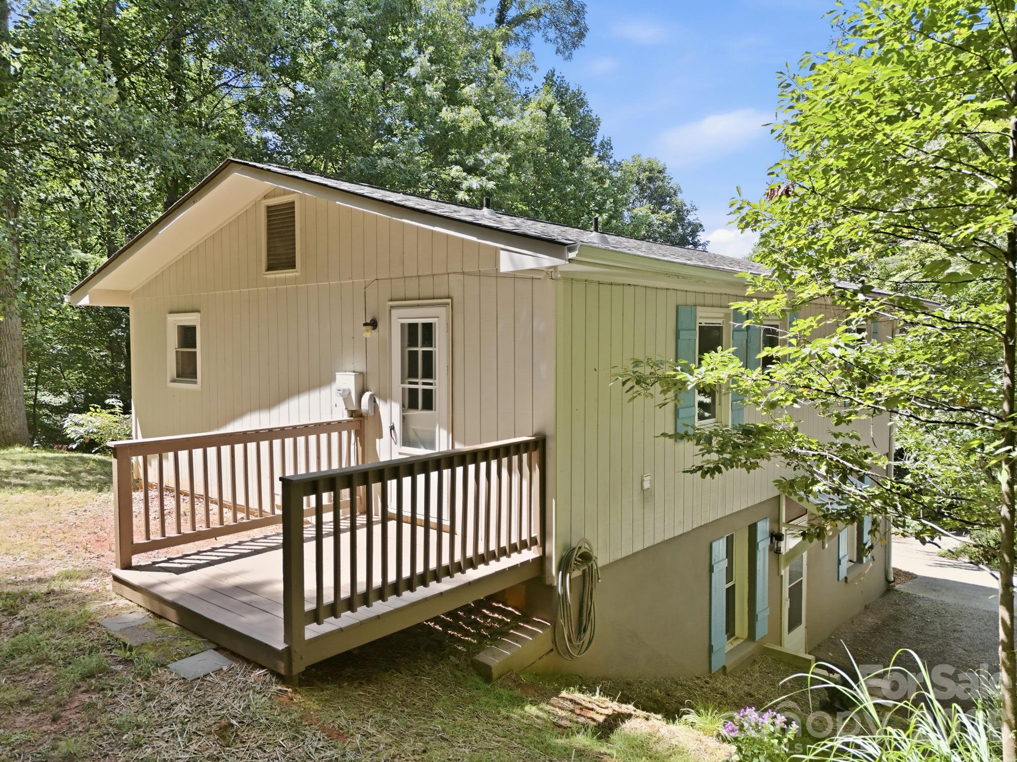 Back of Home; Porch Off Upper Common Space! - 95 Walker Cove Road, Black Mountain