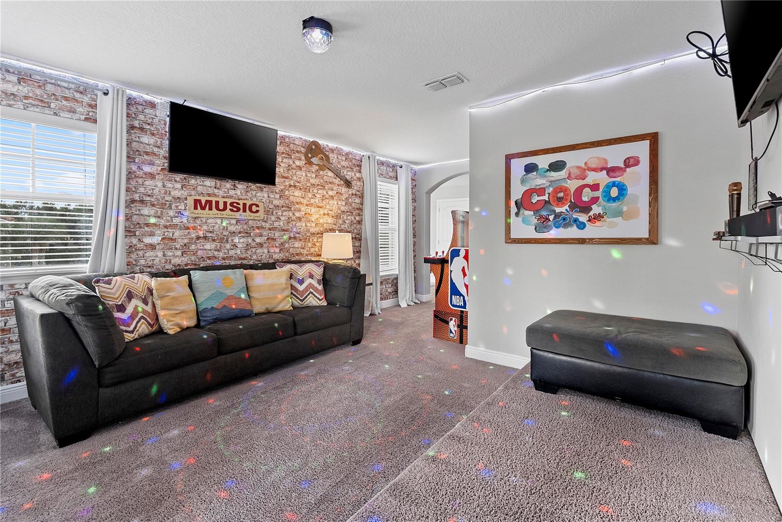 Bonus Room with Game Area & Karaoke Stage - 4200 OAKTREE DR, DAVENPORT