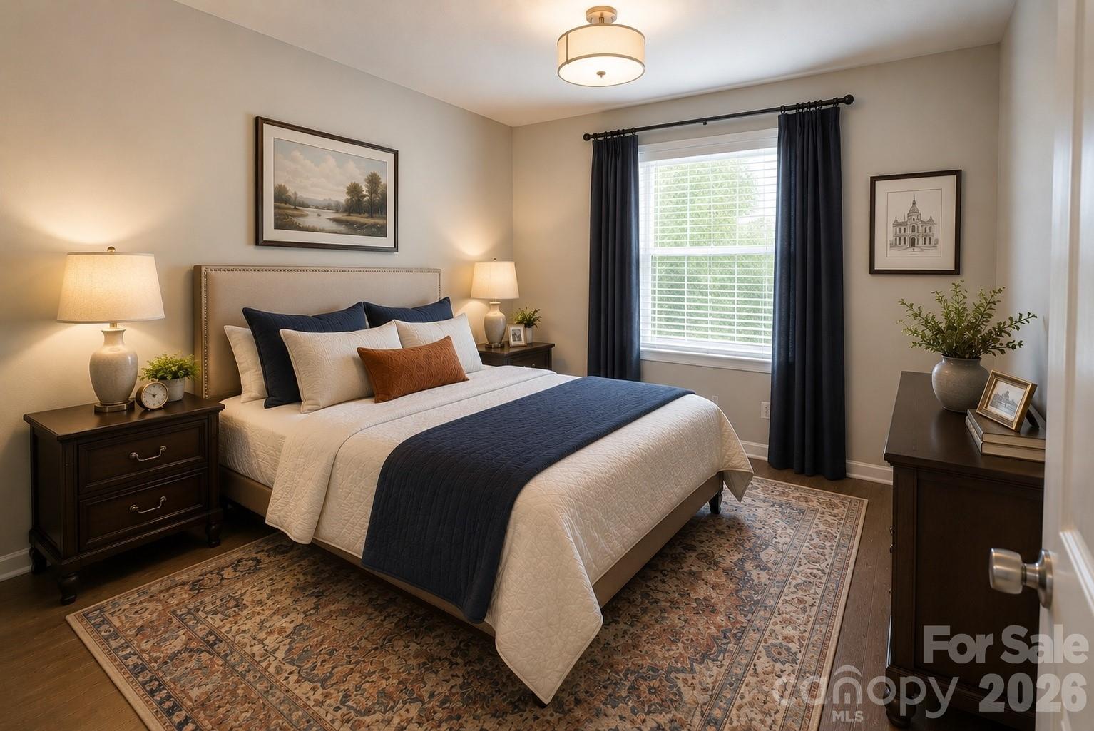Virtually staged third bedroom upstairs - 2705 N Center Street, Hickory