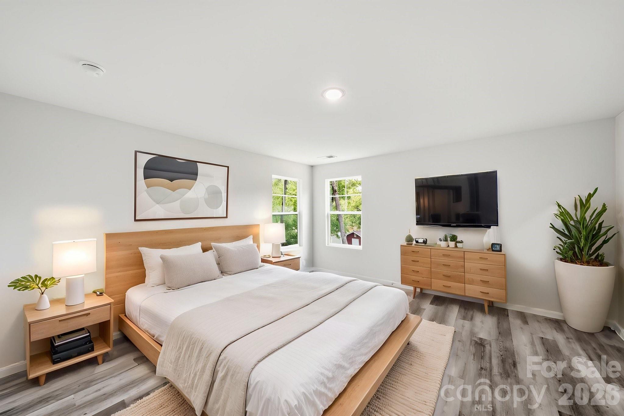 Primary Bedroom - Virtually Staged - 115 Shady Cove Road, Troutman