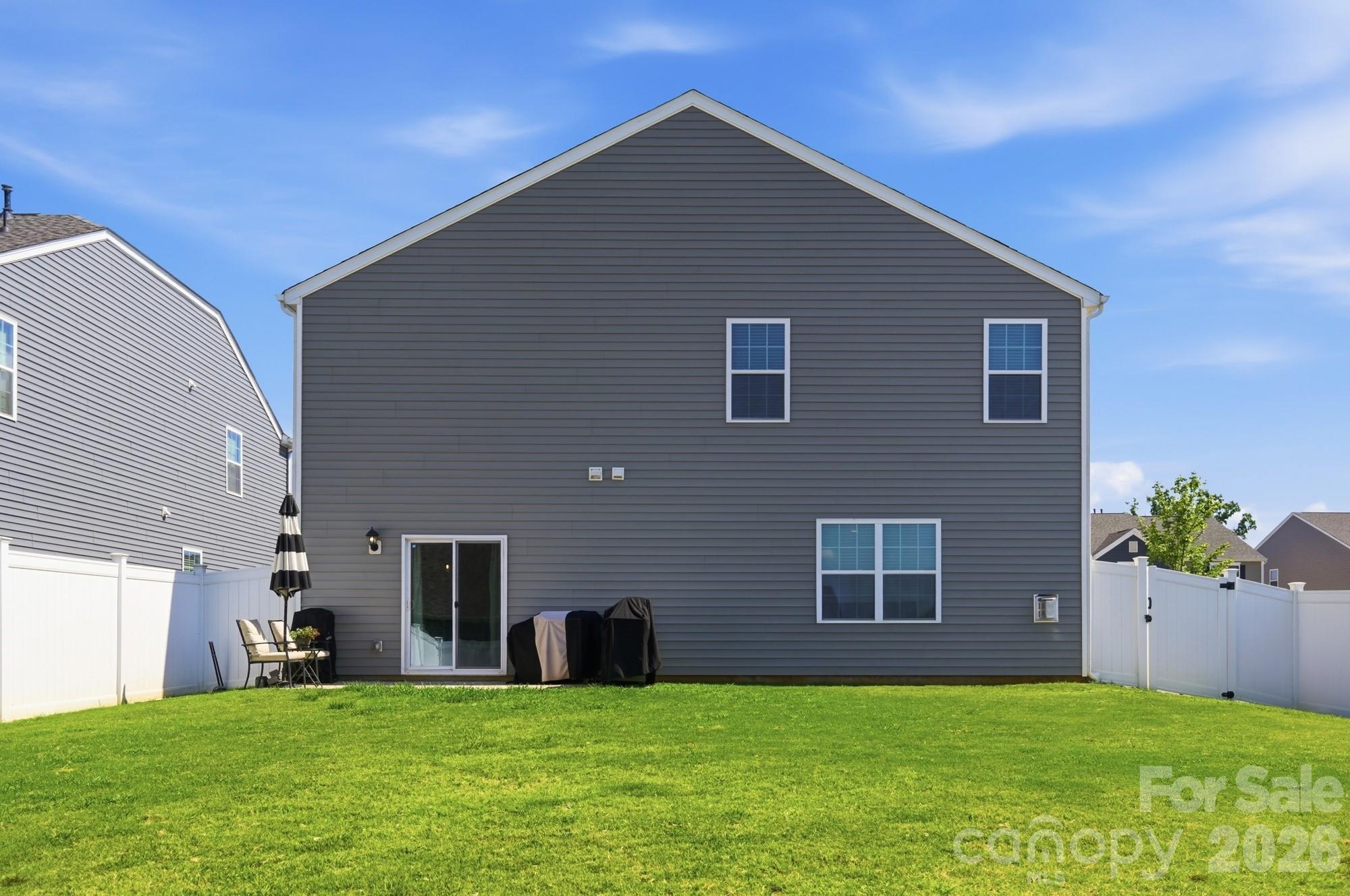 A backyard that's already fenced - 170 Giant Oak Avenue, Statesville