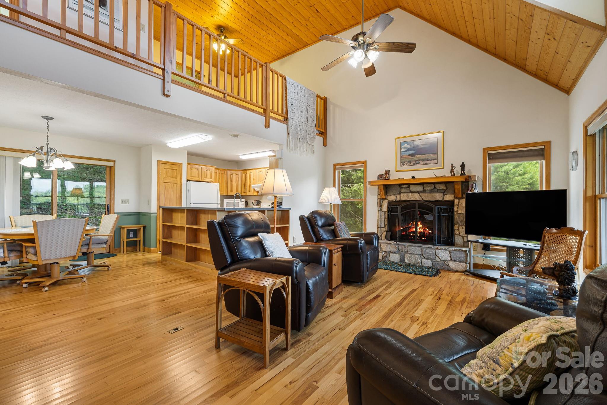 Great Room - 299 Basswood Road, Hot Springs