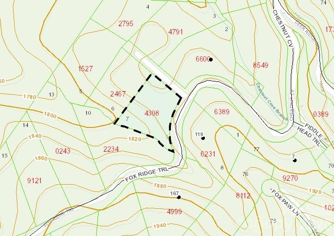Topographic Map - 999 Fox Ridge Trail, Marion