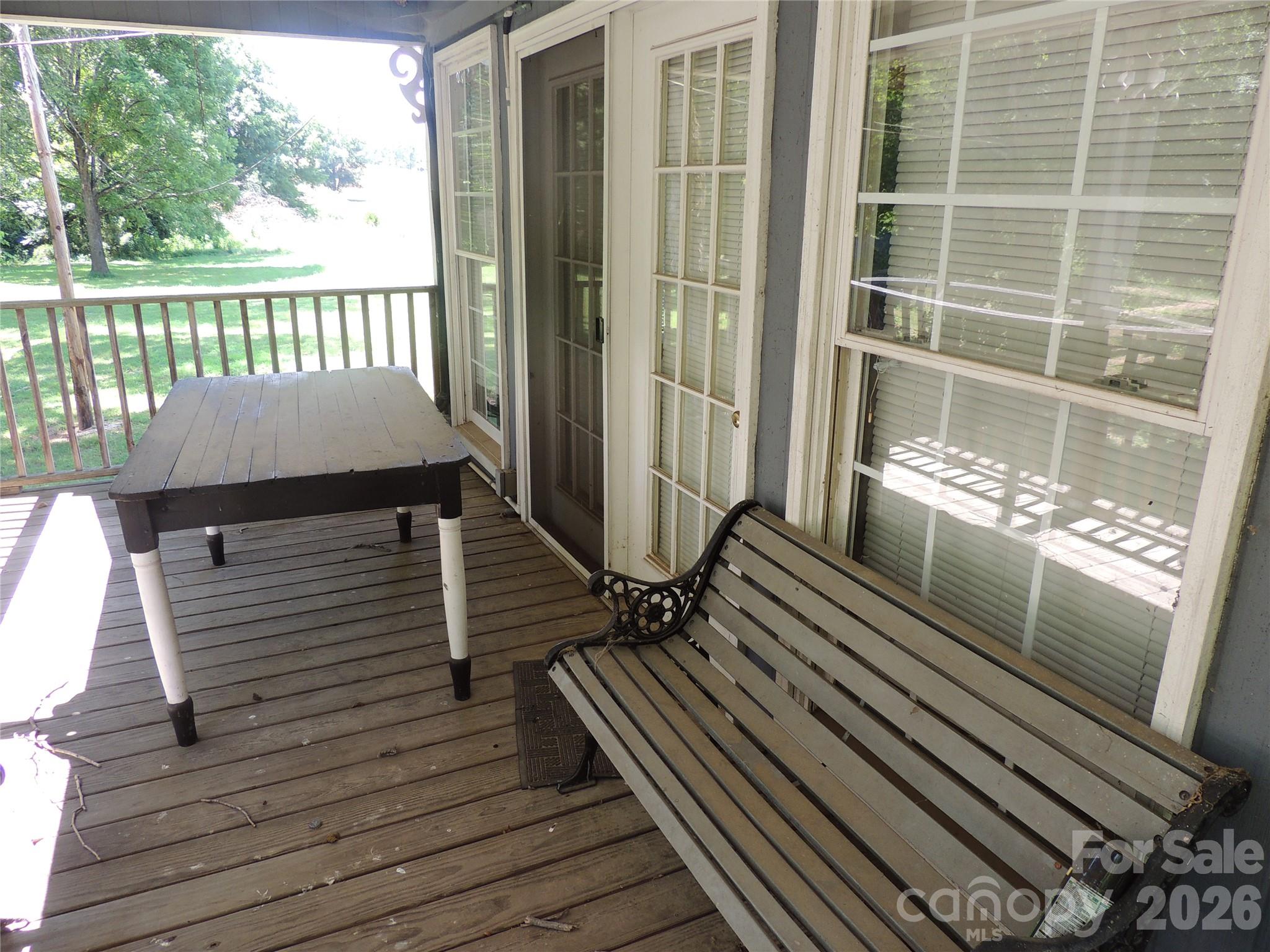 Guest House Porch - 632 Rock Corner Road, Forest City