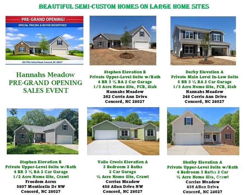 New Homes "READY NOW"! - 270 Corrie Ann Drive, Concord