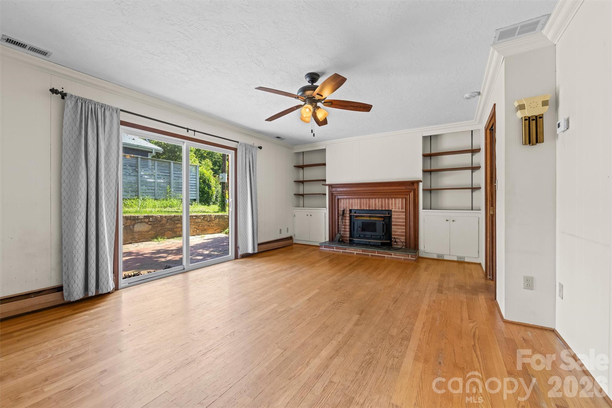 Den with wood burning stove - 21 Hamburg Drive, Weaverville