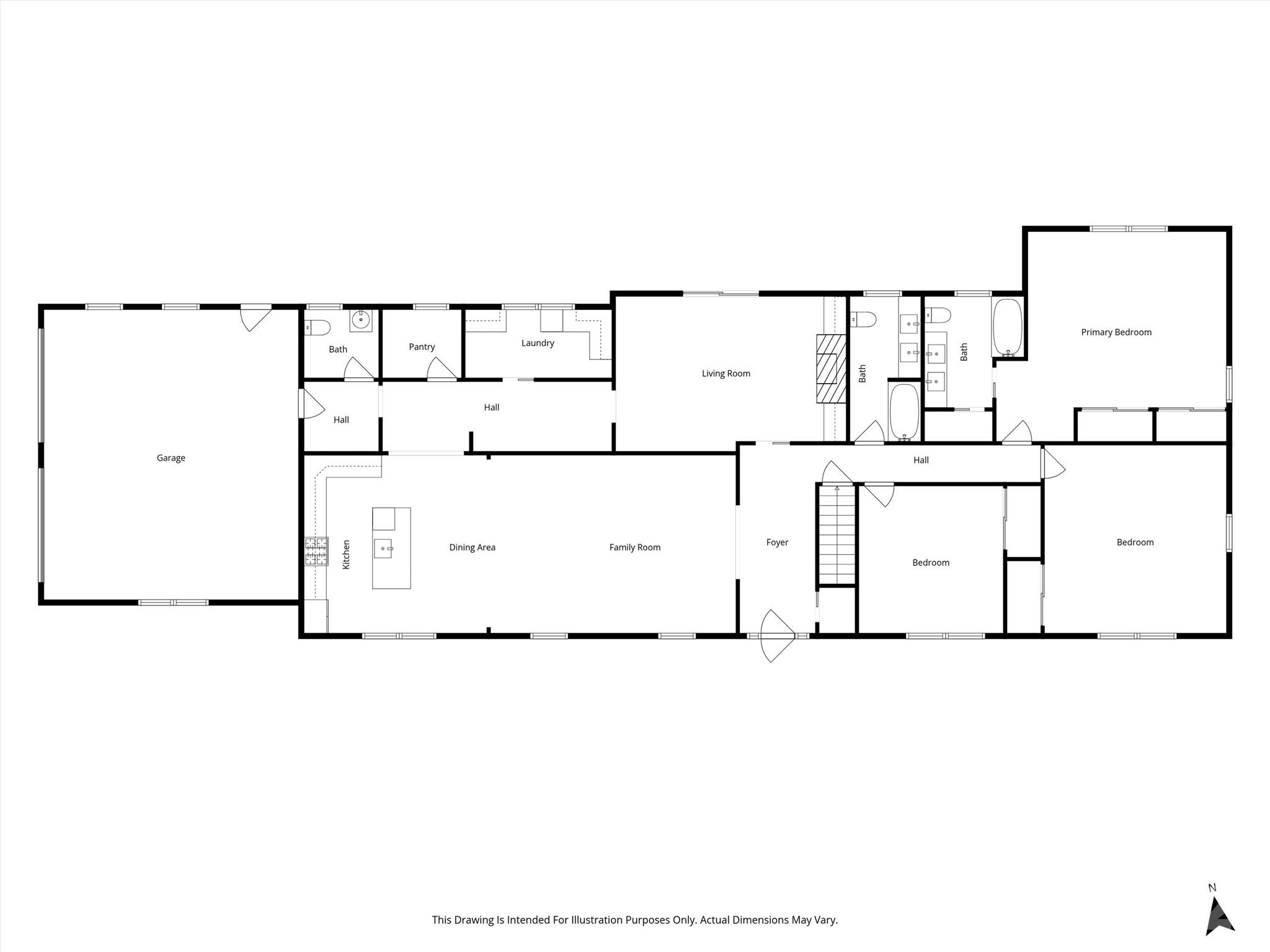 Main Level Floor Plan - 21 Hamburg Drive, Weaverville
