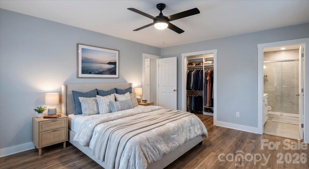 VIRTUAL STAGED PRIMARY BEDROOM - 1280 Old Mine Fork Road, Burnsville