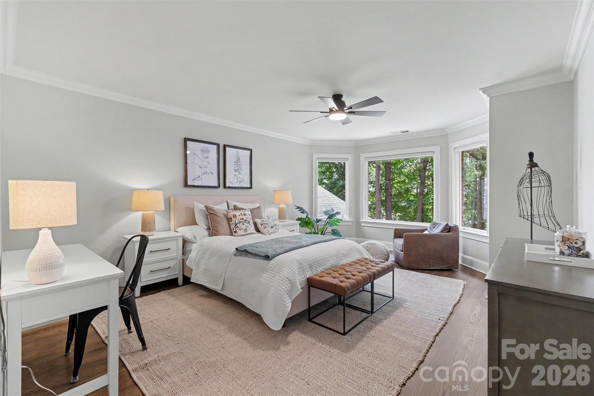 Spacious secondary bedrooms, each with walk-in closets. - 109 Whiterock Drive, Mount Holly