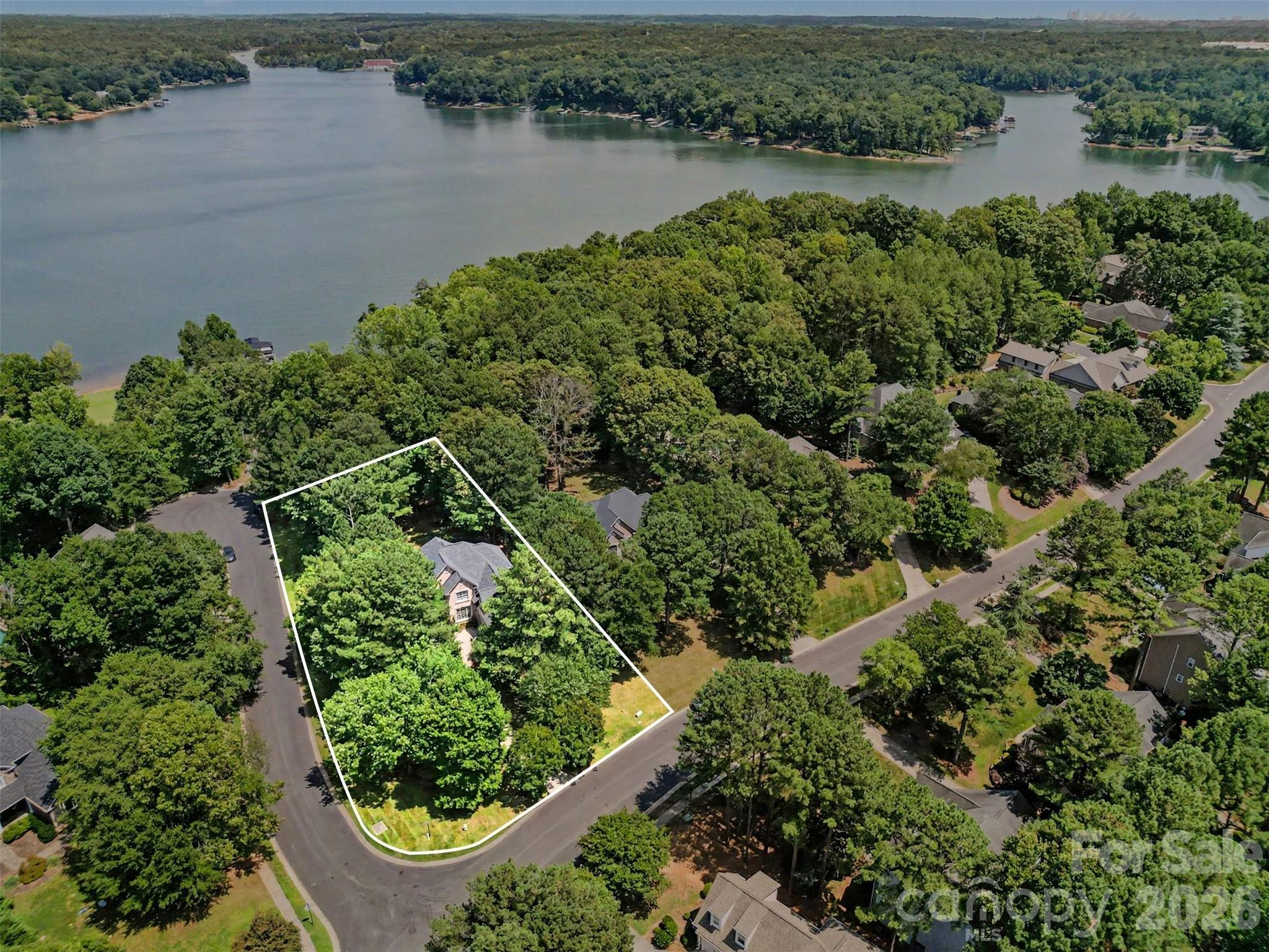 Corner homesite with seasonal water views. - 109 Whiterock Drive, Mount Holly