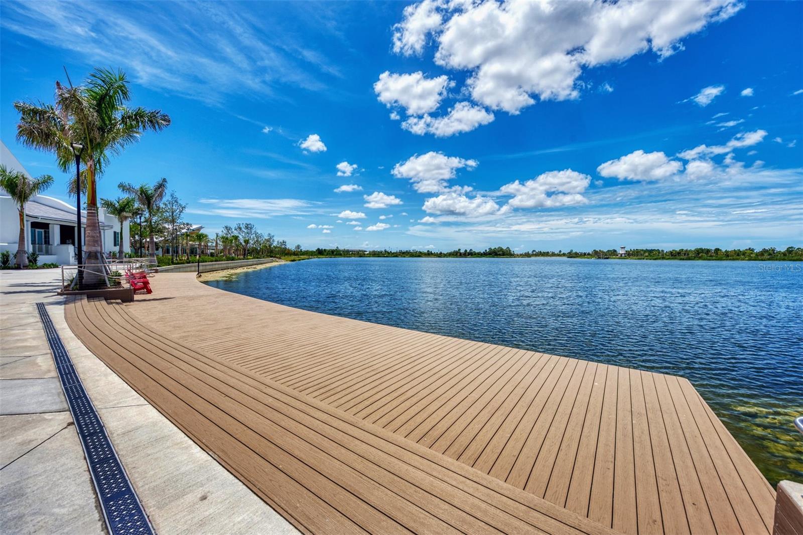 Deck Area by Lake - 12365 VIESTE CT, VENICE