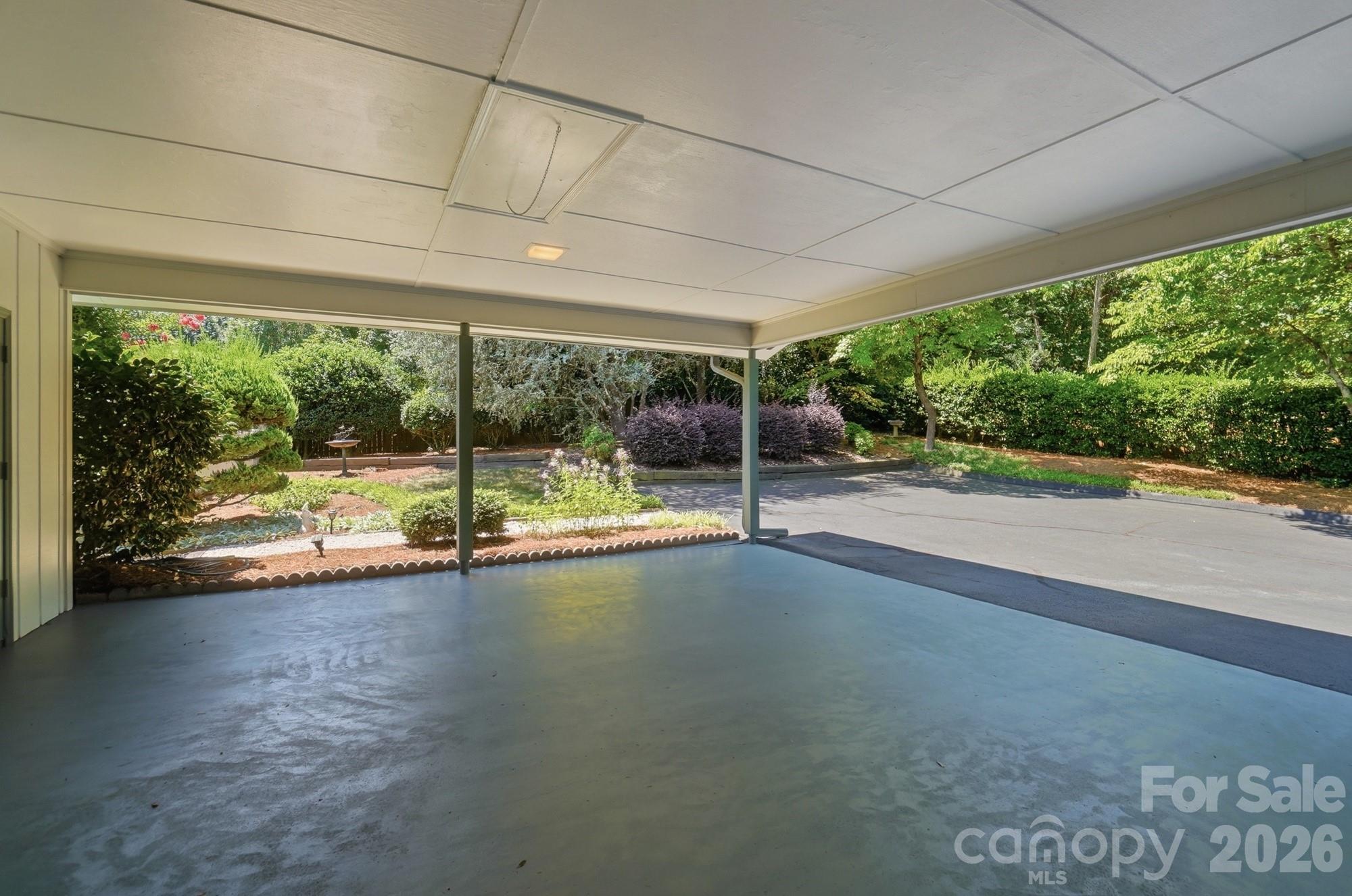 Carport Floor Newly Sealed - 1507 Heatherloch Drive, Gastonia