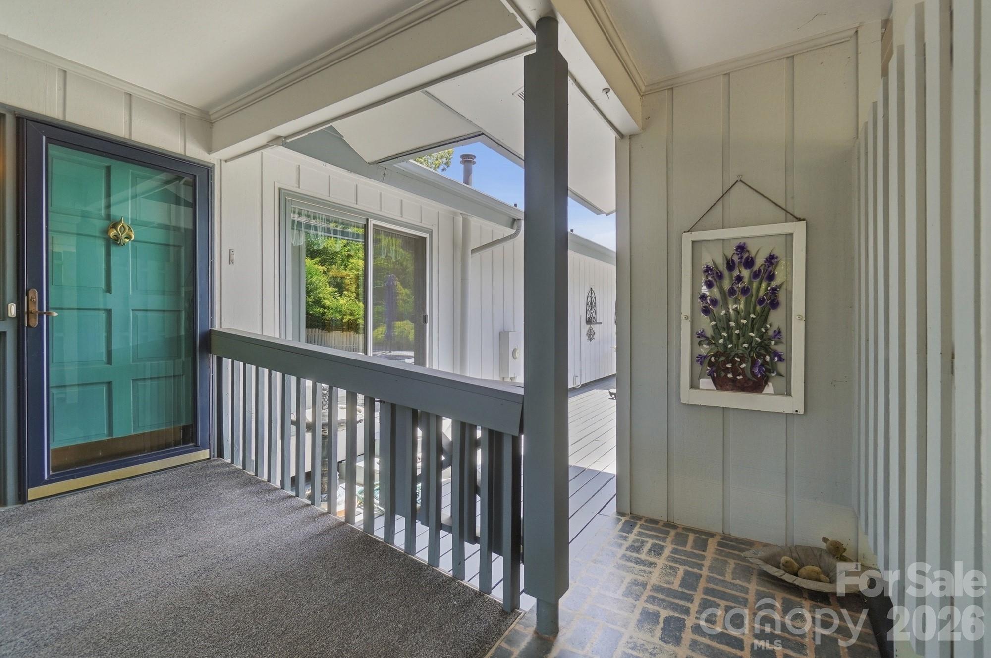 Covered Main Entry & Gate to Inground Pool - 1507 Heatherloch Drive, Gastonia