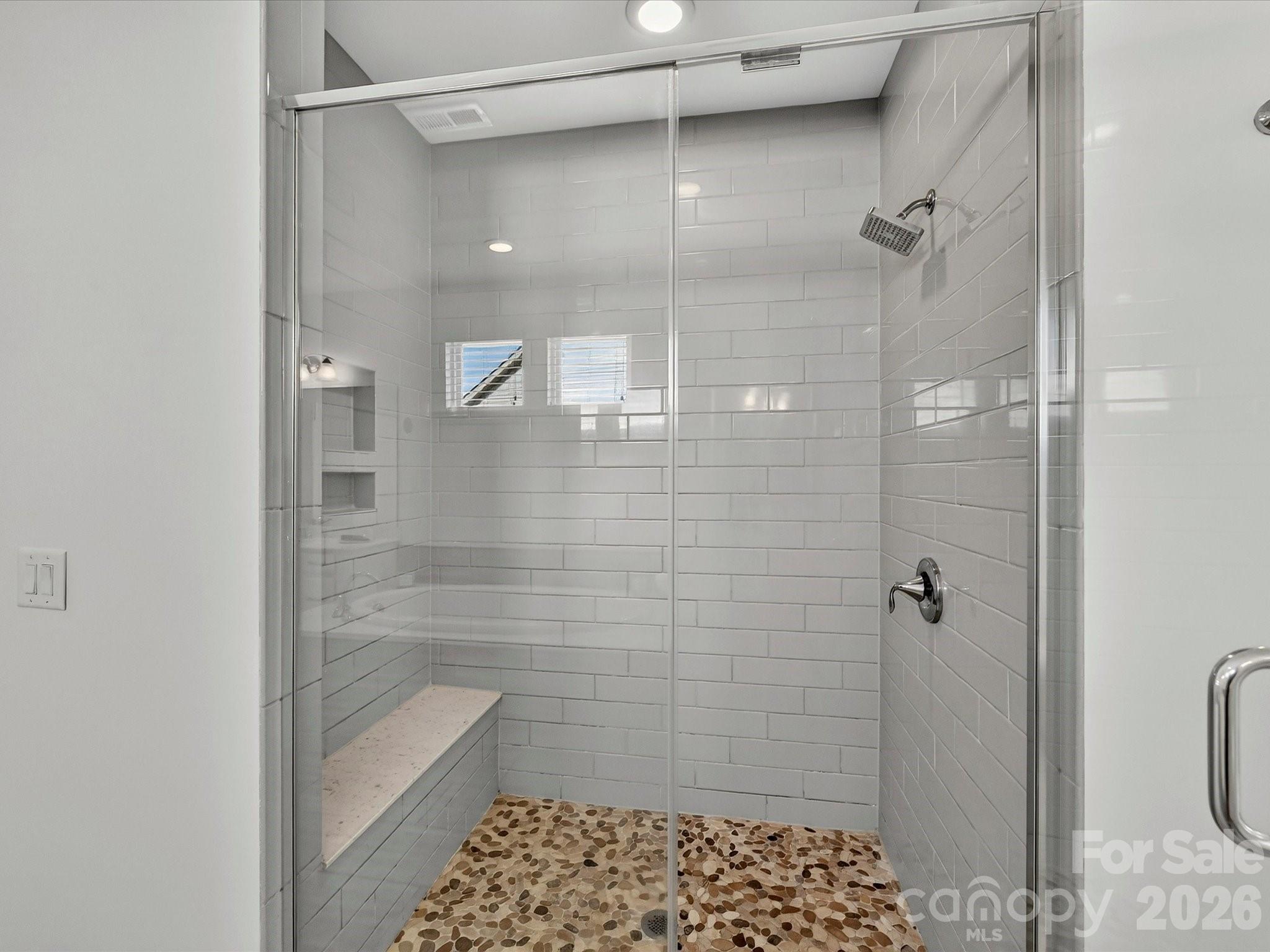 Primary Shower - 317 Somerled Way, Waxhaw