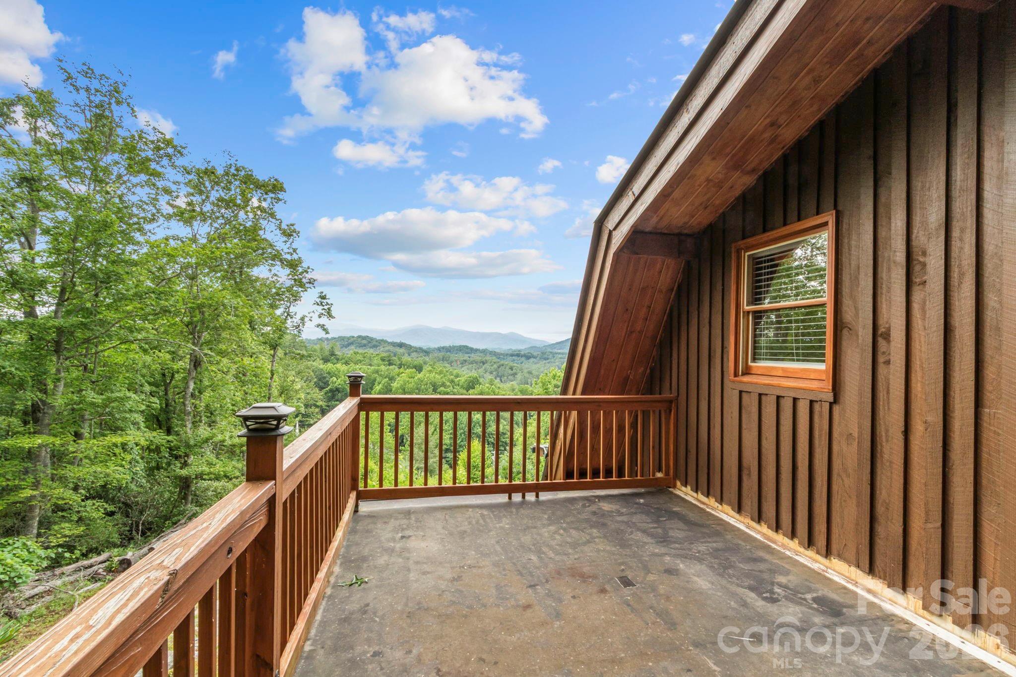 View from deck on upstairs bedroom - 1901 Blue Rock Road, Burnsville