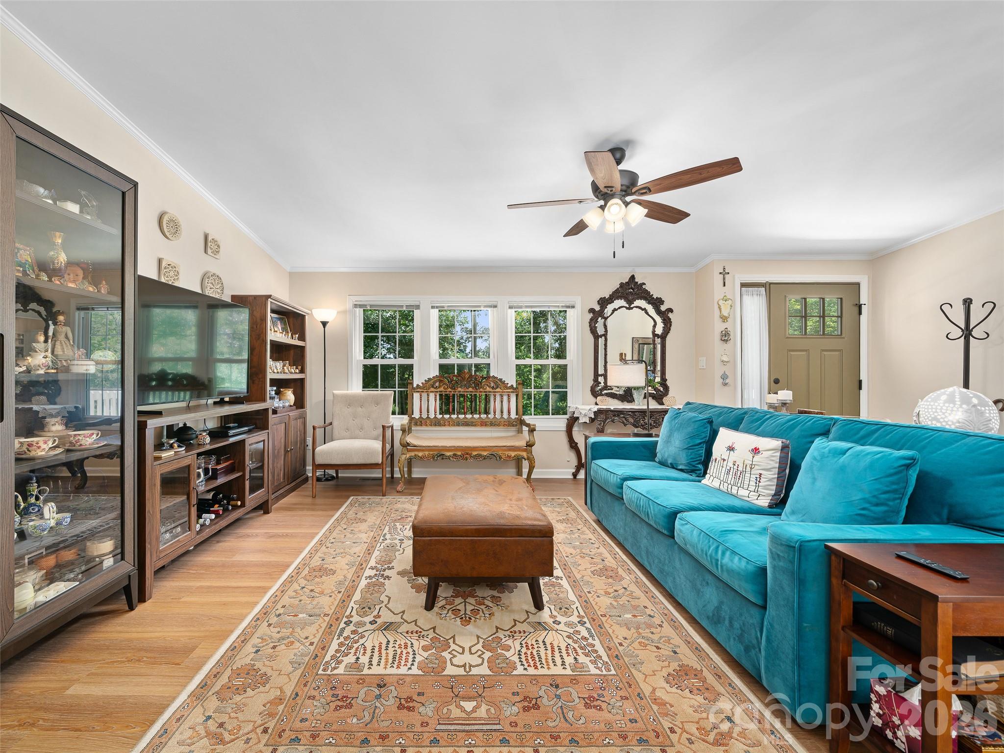 living room - 201 Franklin Village Road, Spruce Pine