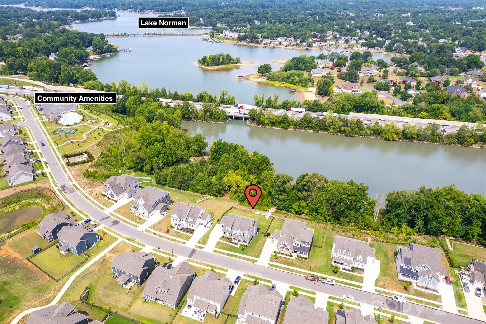 Aerial view - 309 W Waterlynn Road, Mooresville